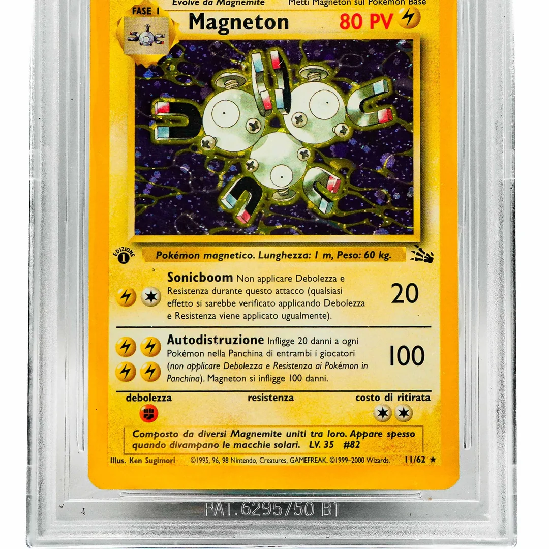 Magneton Fossil Holo 1st Edition ITA BGS 8.5