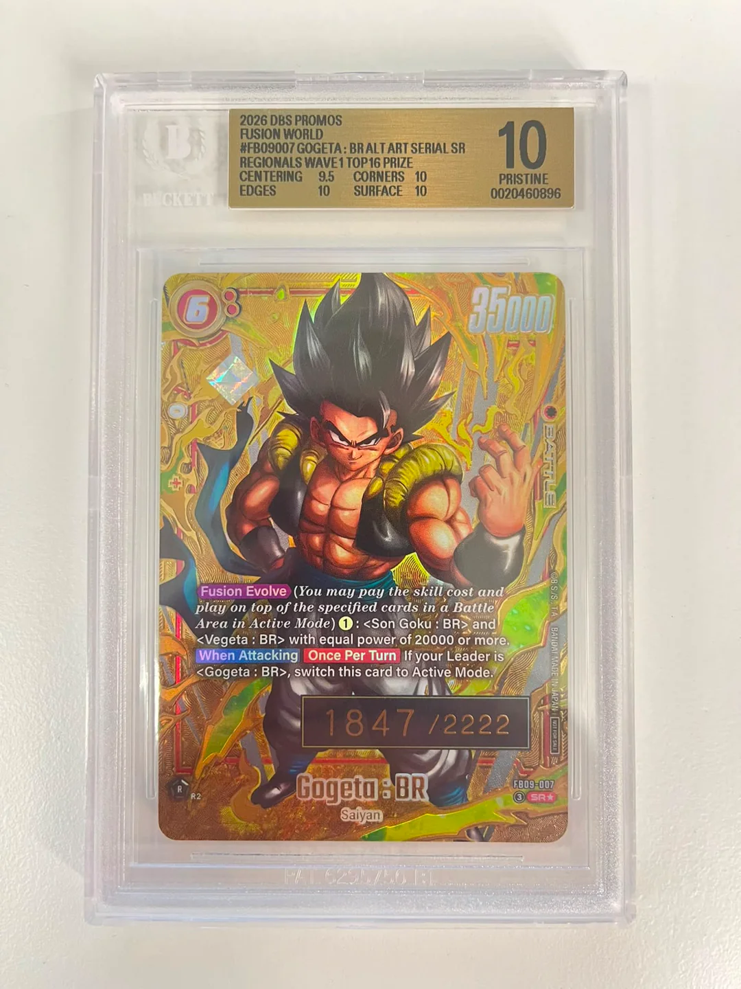 Gogeta:BR FB09-007 Regional Top 16 Serial ENG BGS 10