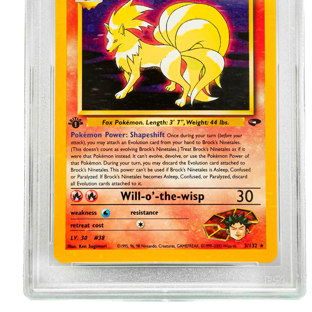 Brock's Ninetales Gym Challenge 1st Edition ENG PSA 10