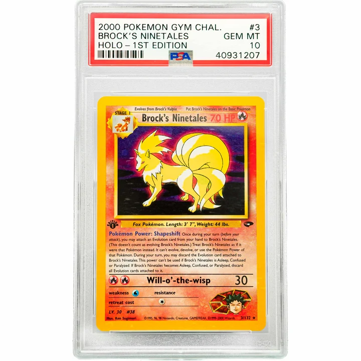 Brock's Ninetales Gym Challenge 1st Edition ENG PSA 10