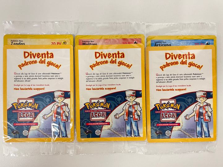 Trio Articuno Moltres Zapdos Blackstar Promos 2000 Sigillate - Pokemon