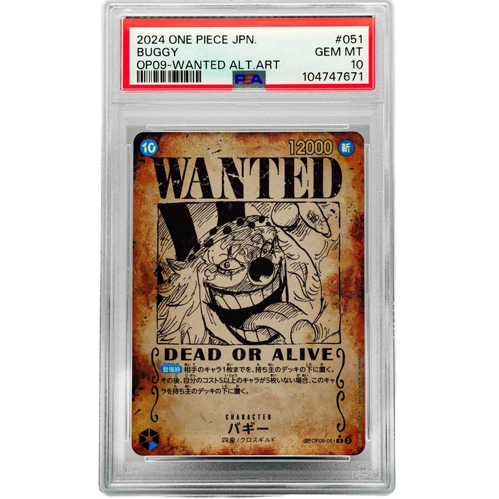 Buggy Wanted Rare OP09-051 JAP PSA 10