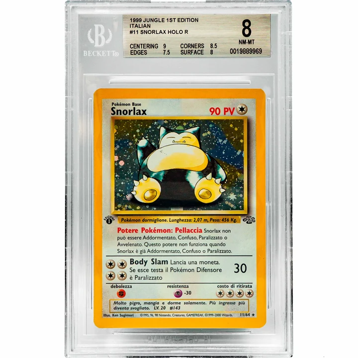 Snorlax Jungle Holo 1st Edition ITA BGS 8