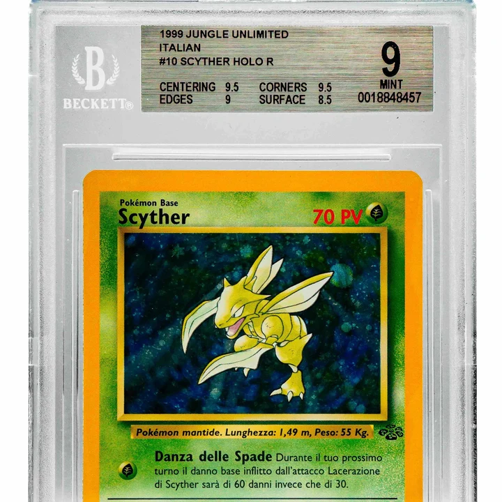 Scyther Dschungel Holo Unlimited ITA BGS 9