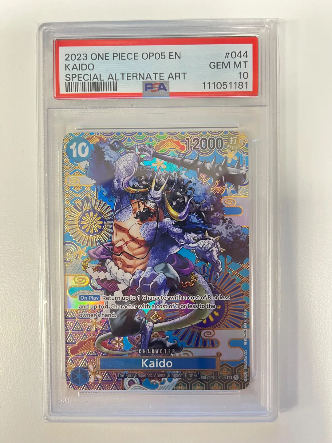 Kaido Mosaic Rare OP04-044 ENG PSA 10