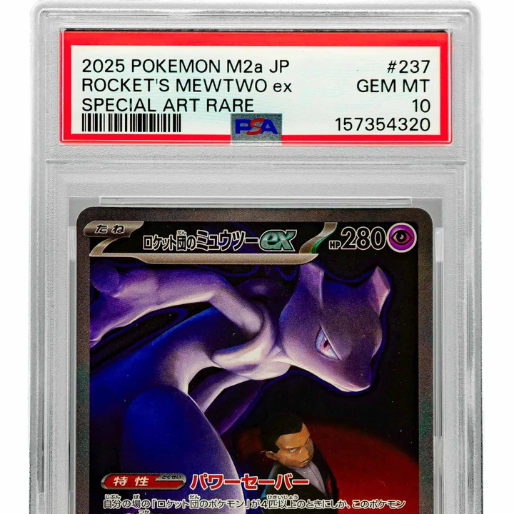 Rocket's Mewtwo Ex m2a JAP PSA 10