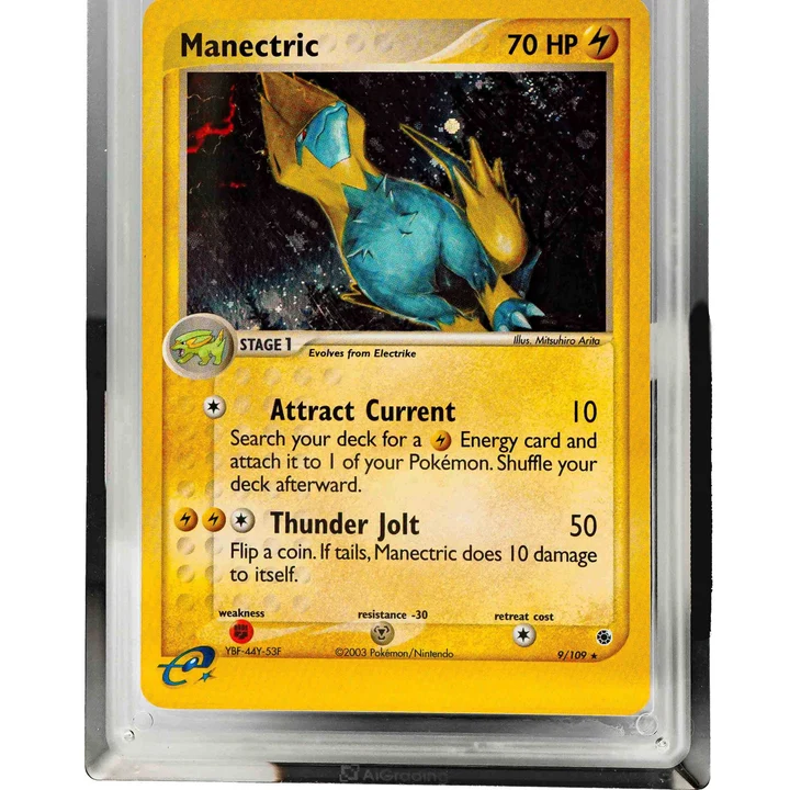 Manectric EX Rubino & Zaffiro (ENG) AI Grading 8.5