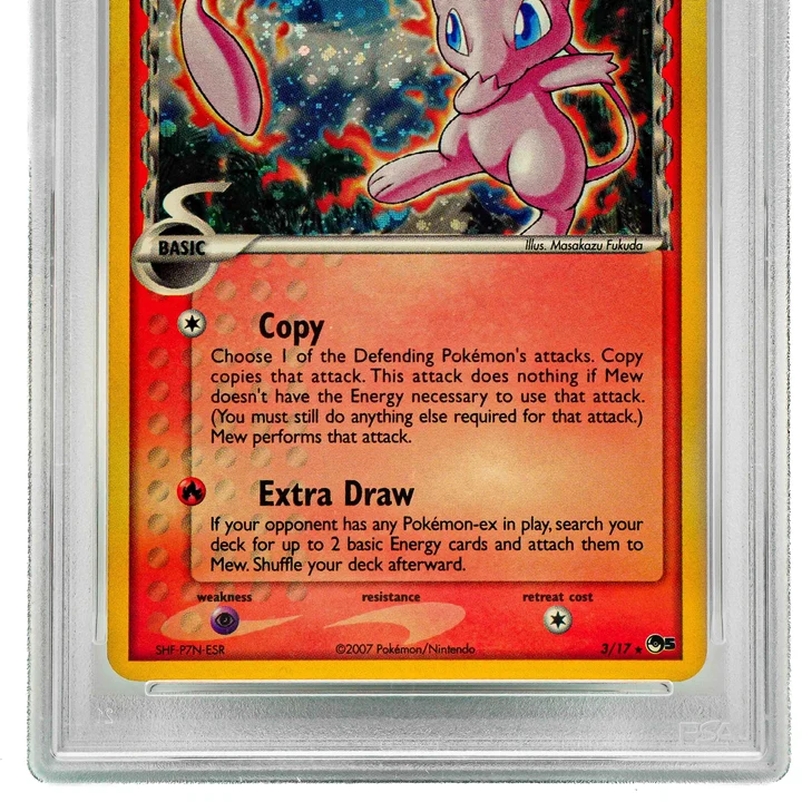 Mew Delta Species Holo Inverted Back Pop 5 ENG PSA 7