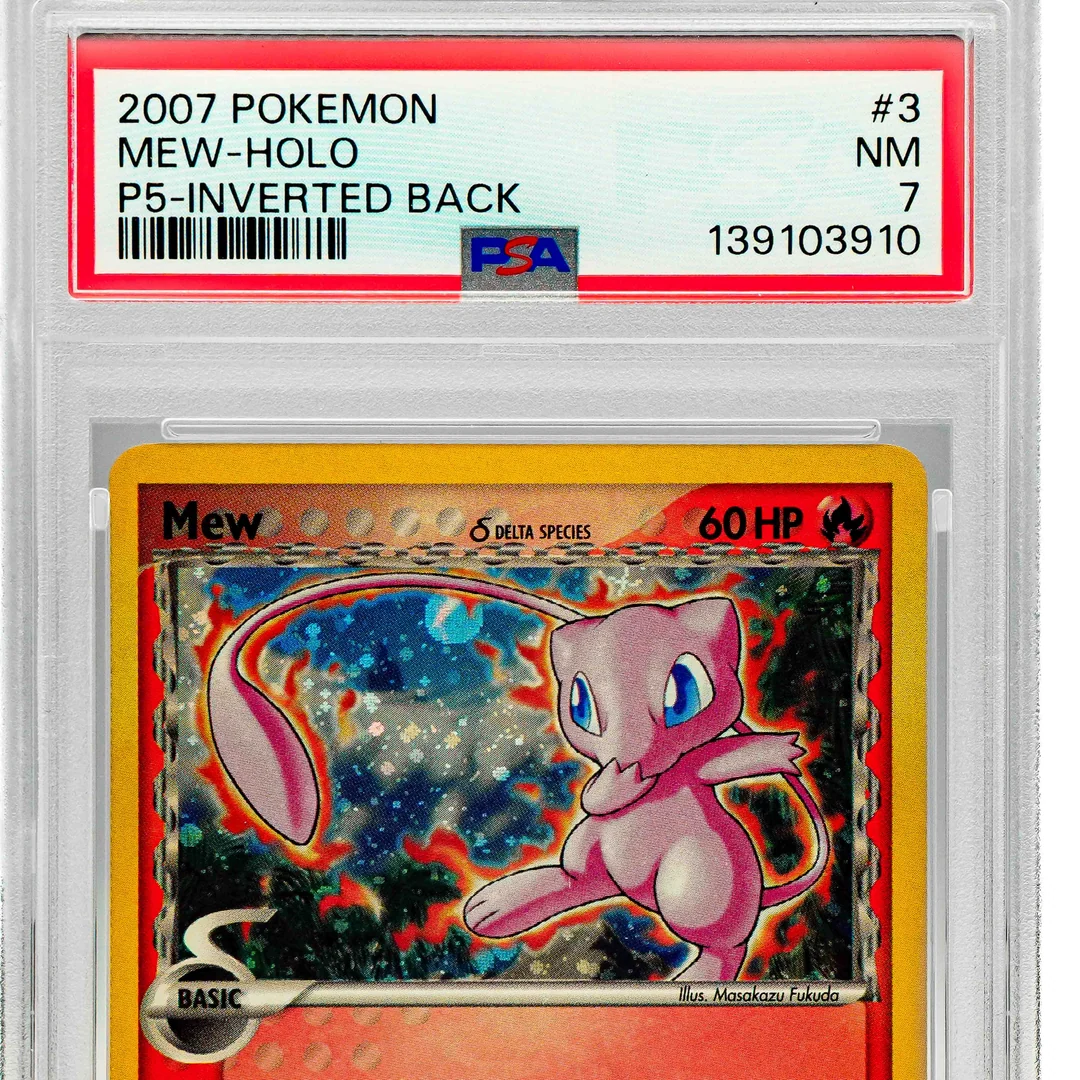 Mew Delta Species Holo Inverted Back Pop 5 ENG PSA 7