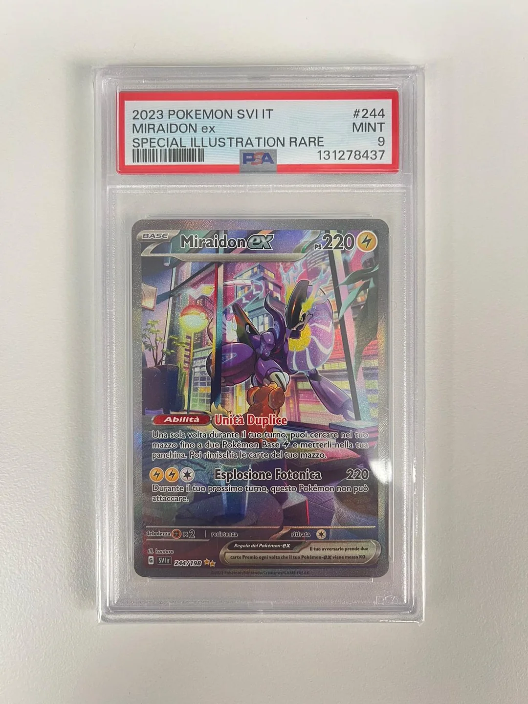 Miraidon Ex Scarlatto e Violetto ITA PSA 9