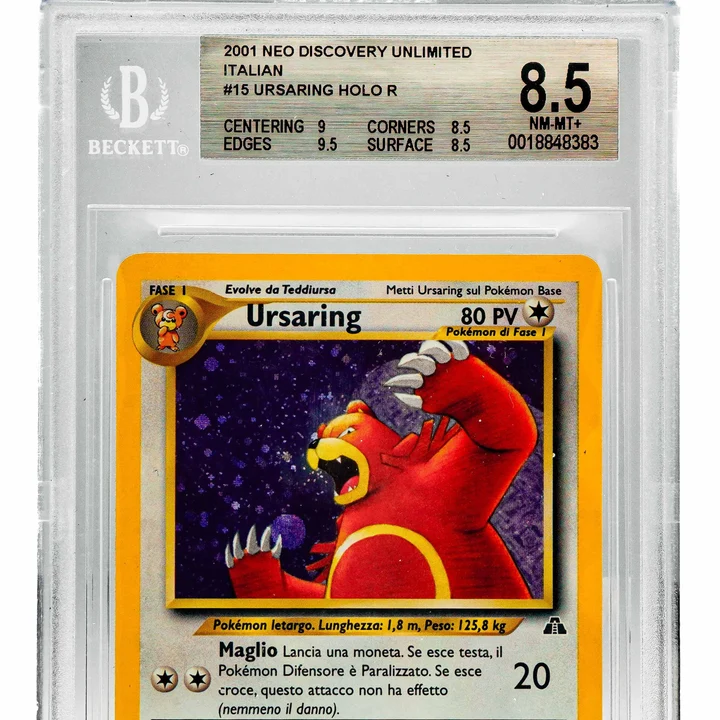 Ursaring Neo Discovery Holo Unlimited ITA BGS 8.5