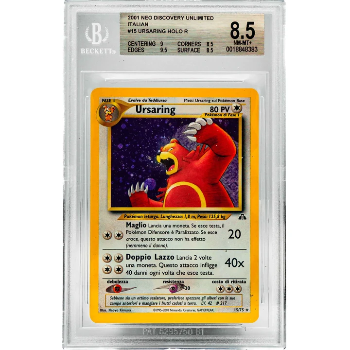Ursaring Neo Discovery Holo Unlimited ITA BGS 8.5