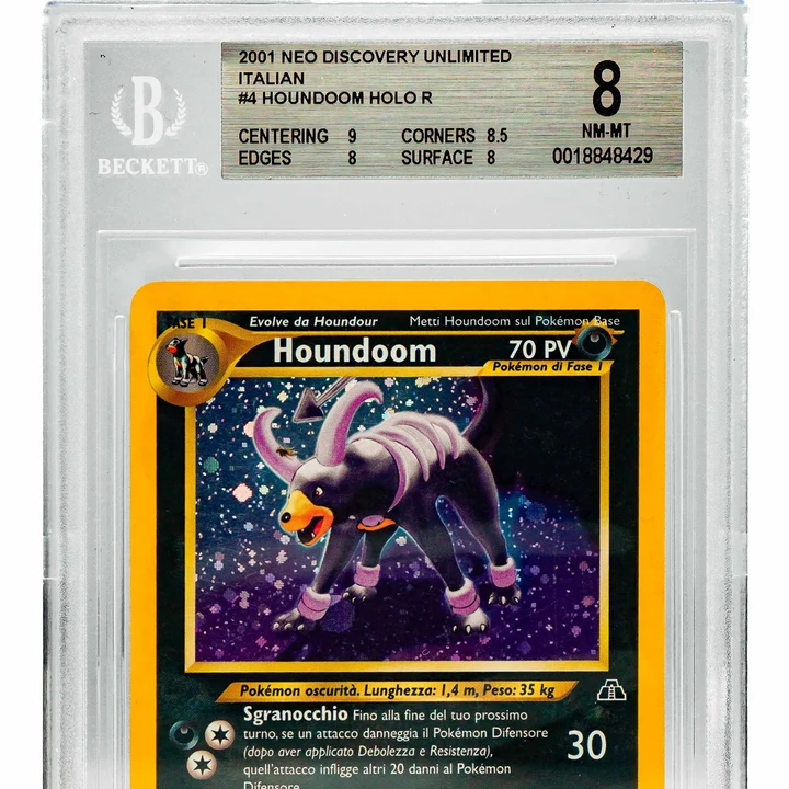 Houndoom Neo Discovery Holo Unlimited ITA BGS 8