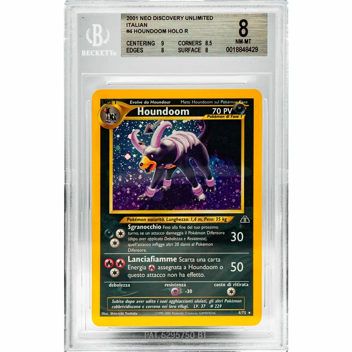 Houndoom Neo Discovery Holo Unlimited ITA BGS 8