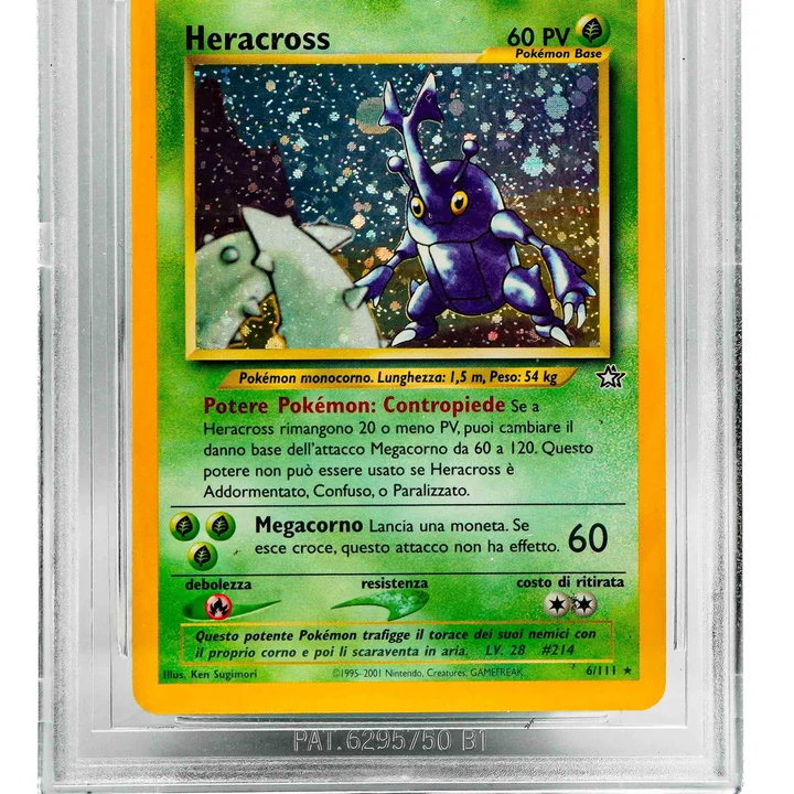Heracross Holo Neo Genesis ITA BGS 8.5