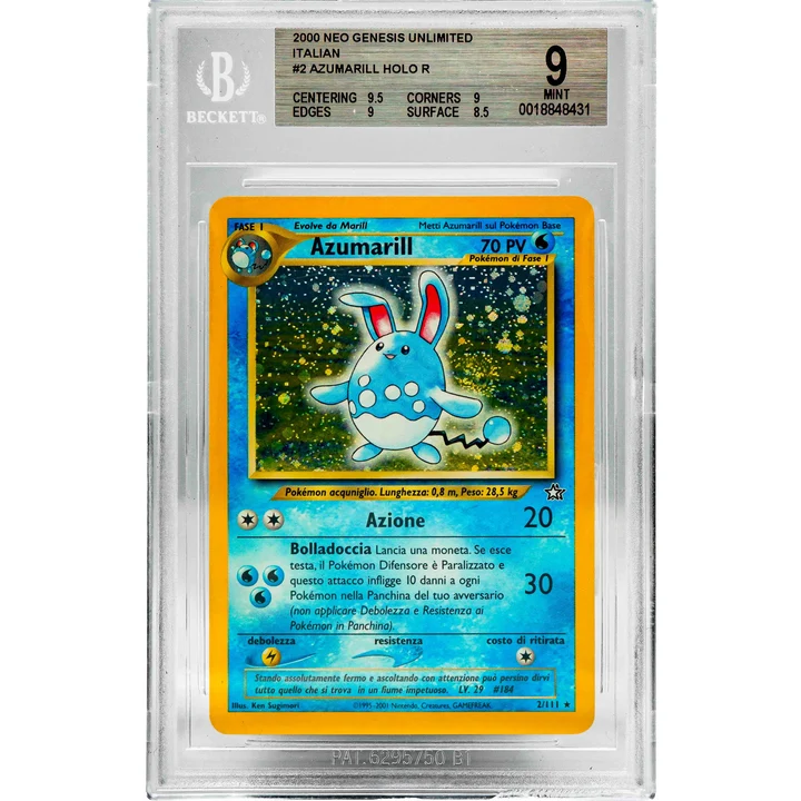 Azumarill Holo Neo Genesis ITA BGS 9