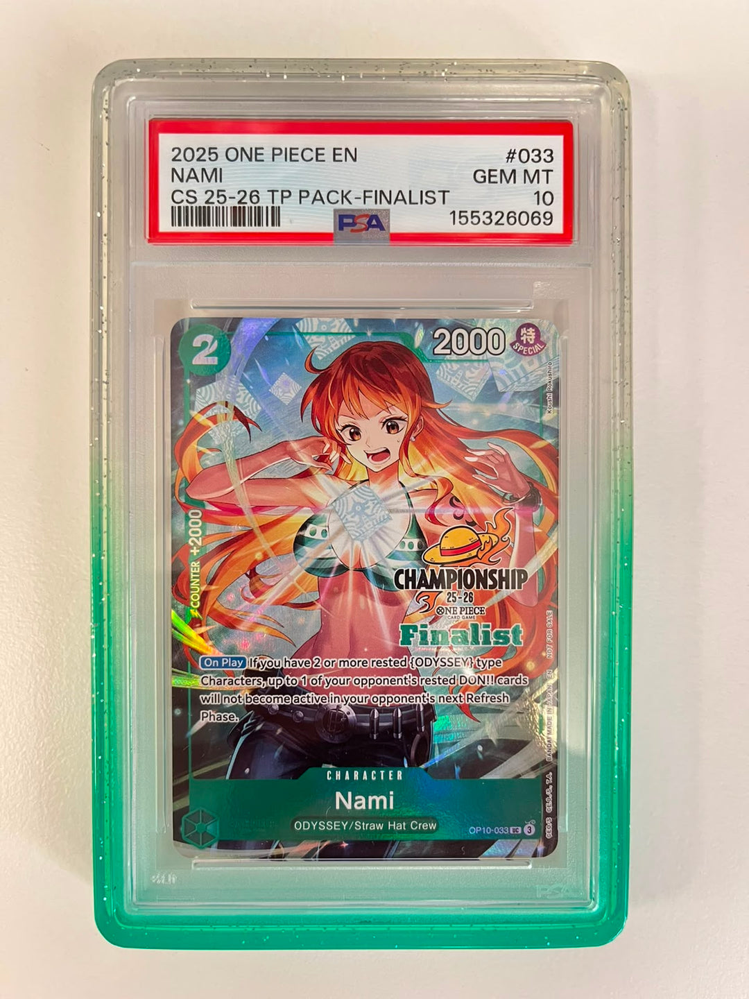 Nami Championship 25-26 Finalist OP10-033 ENG PSA 10