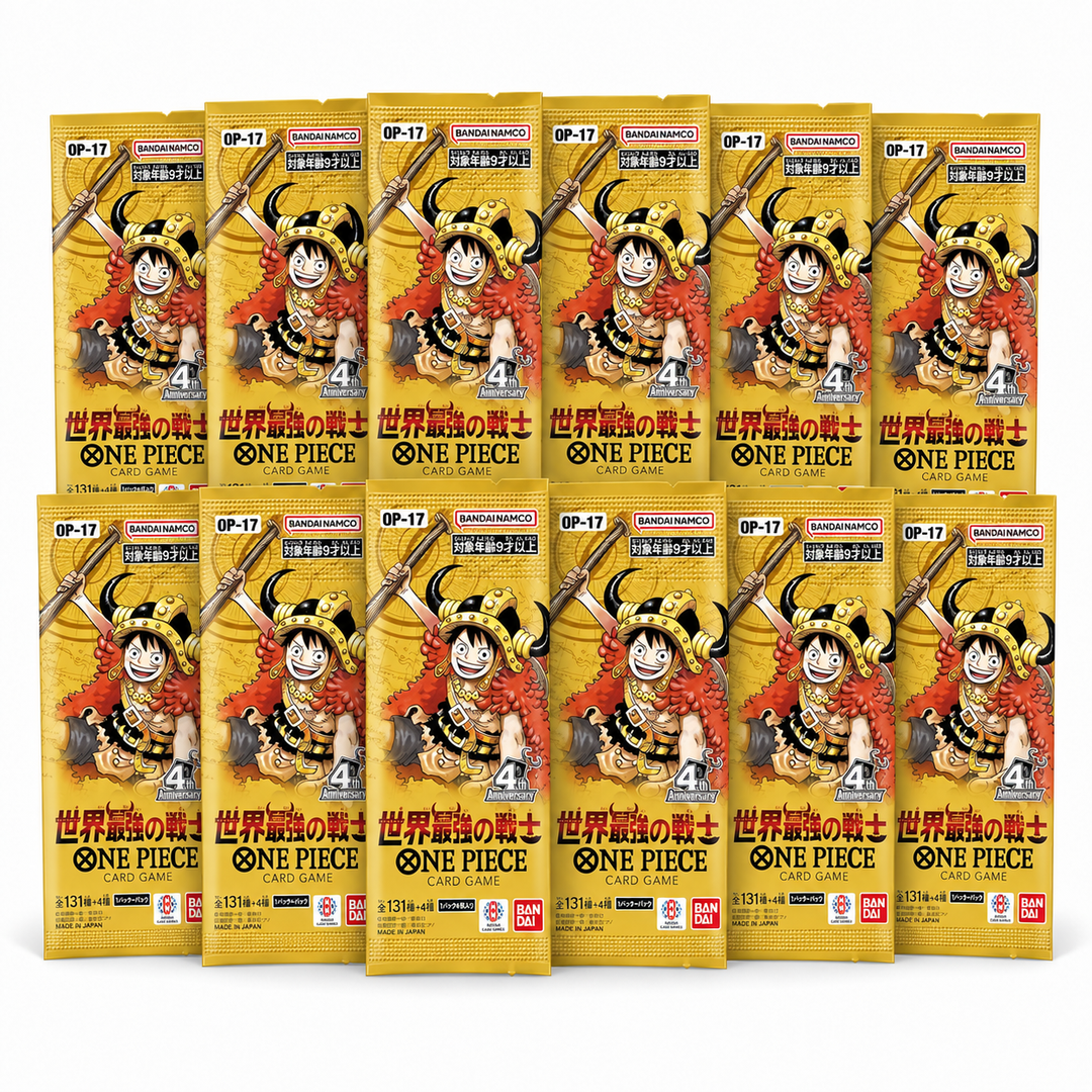 One Piece Card Game OP-17 The World's Strongest Warriors – Bundle 12 Bustine JP
