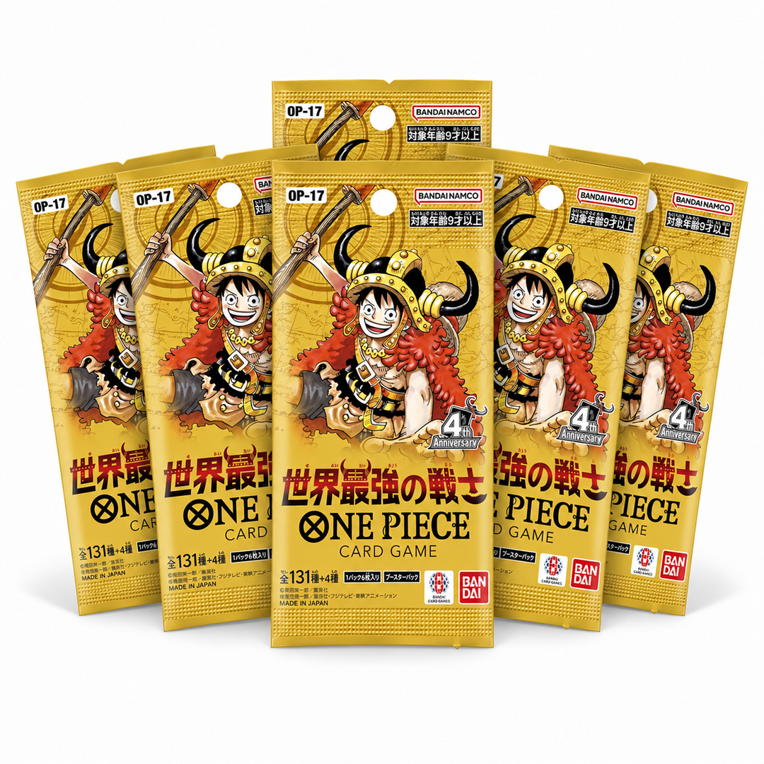 One Piece Card Game OP-17 The World's Strongest Warriors – Bundle 6 Bustine JP