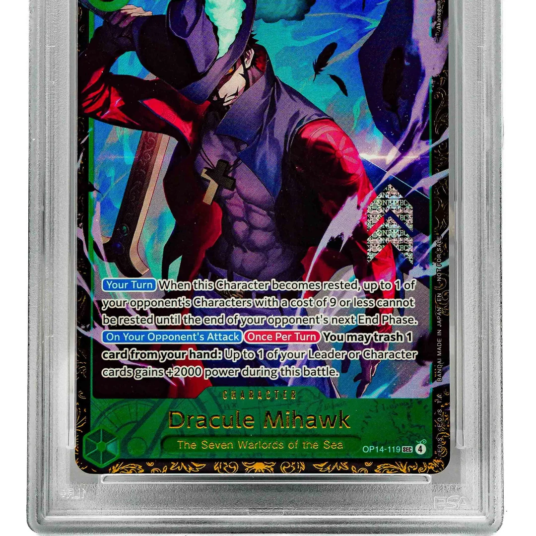 Dracule Mihawk Regional Championship Top 8 Prize OP14-119 ENG PSA 10