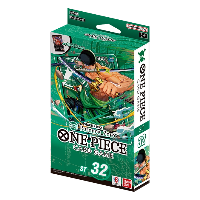 One Piece Card Game – Starter Deck ST-32 GREEN Roronoa Zoro (ENG)