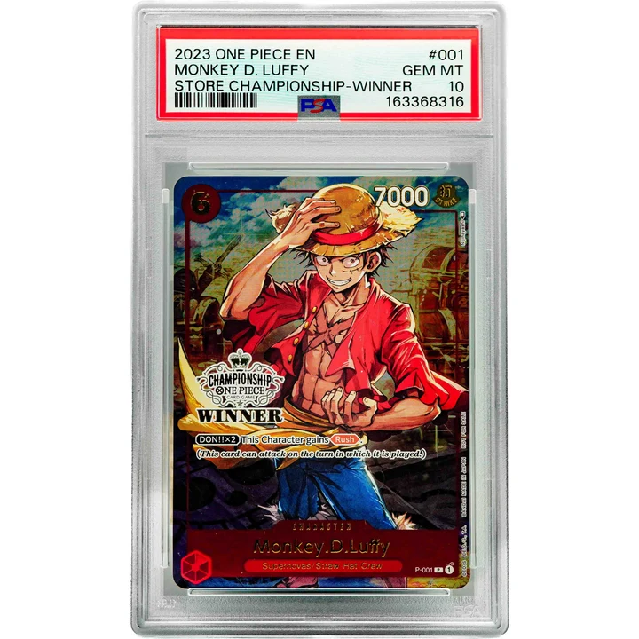Monkey.D.Luffy Store Championship Winner P-001 ENG PSA 10