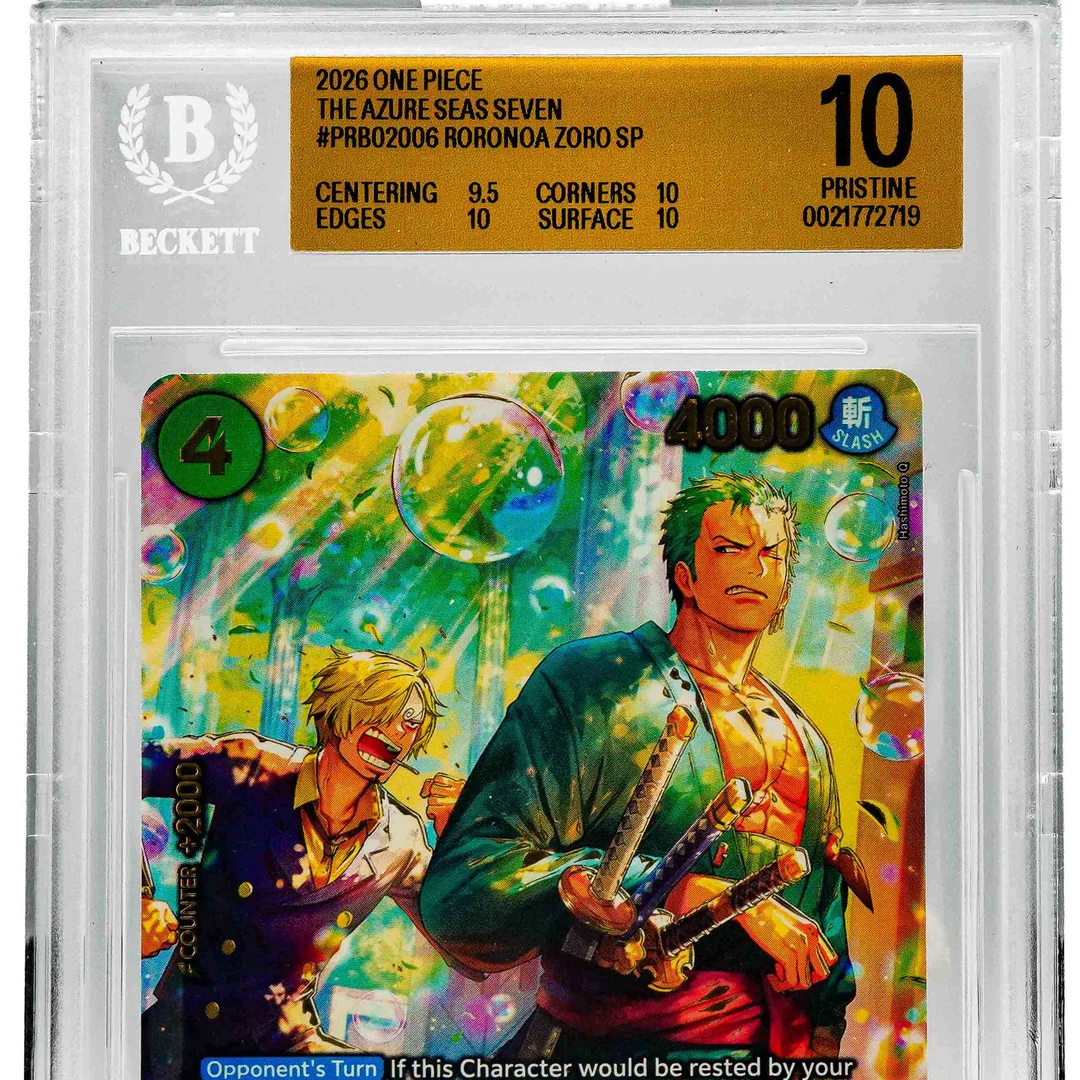 Roronoa Zoro Special Rare OP14/PRB02-006 ENG BGS 10