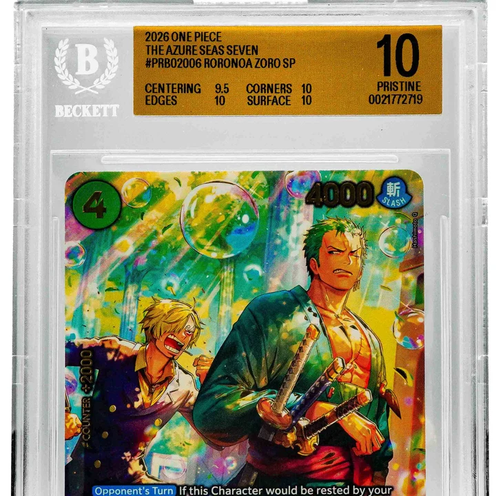 Roronoa Zoro Special Rare OP14/PRB02-006 ENG BGS 10