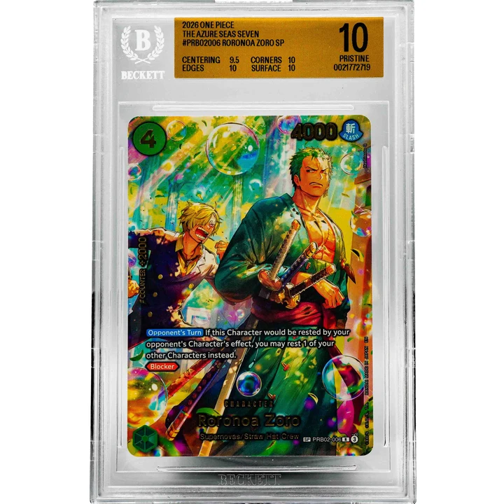 Roronoa Zoro Special Rare OP14/PRB02-006 ENG BGS 10