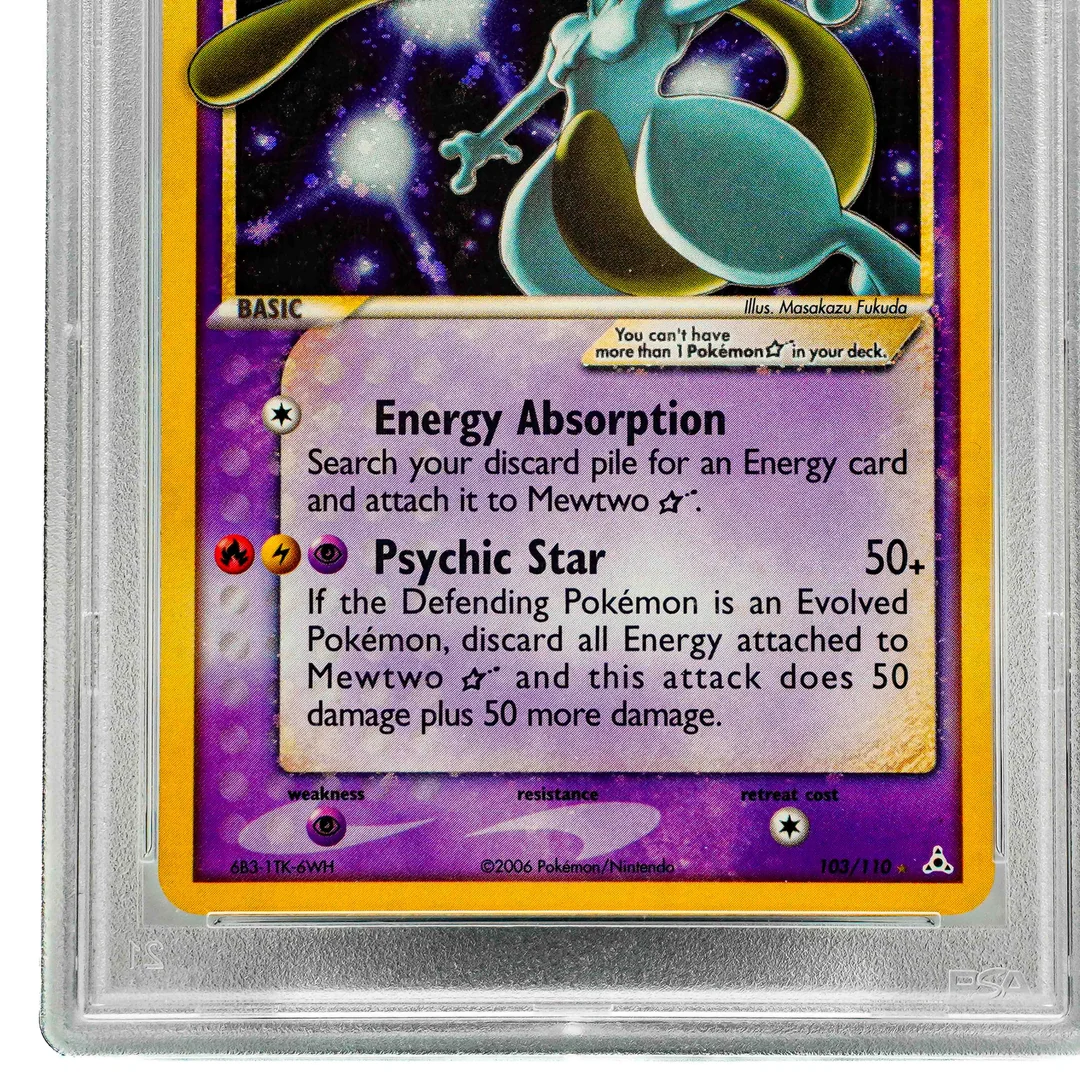 Mewtwo Gold Star ENG PSA 5