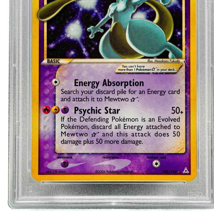 Mewtwo Gold Star ENG PSA 5