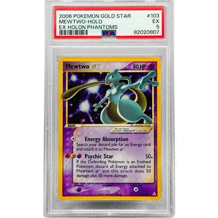 Mewtwo Gold Star ENG PSA 5