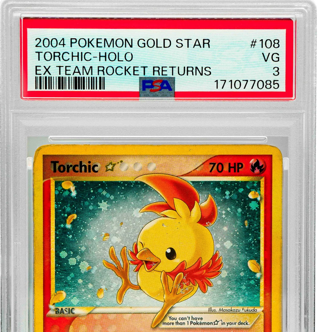 Torchic Gold Star #108 ENG PSA 3