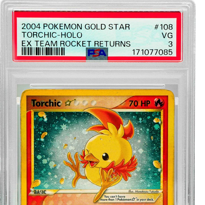 Torchic Gold Star #108 ENG PSA 3