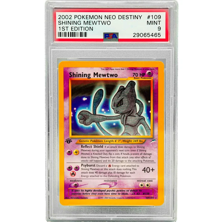 Shining Mewtwo 1st Edition Neo Destiny ENG PSA 9