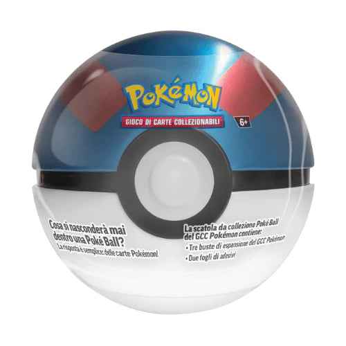 Pokémon Display 6x Tin Pokéball Ottobre 2025 ITA