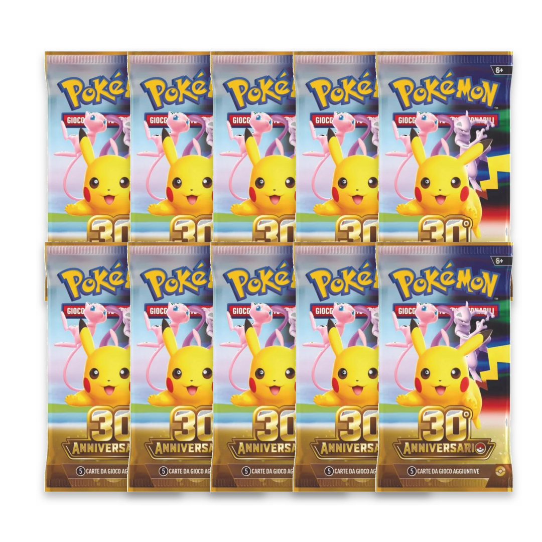 Pokémon TCG 30th Celebration – Bundle 10 Bustine ITA