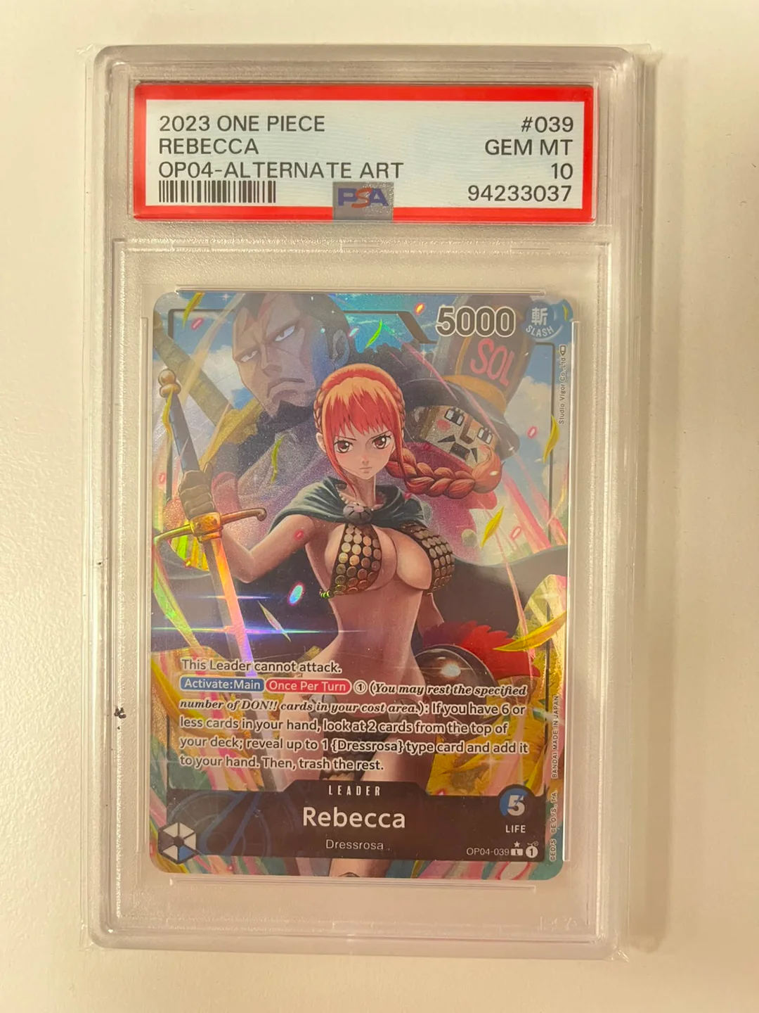 Rebecca Alt Art OP04-039 ENG PSA 10