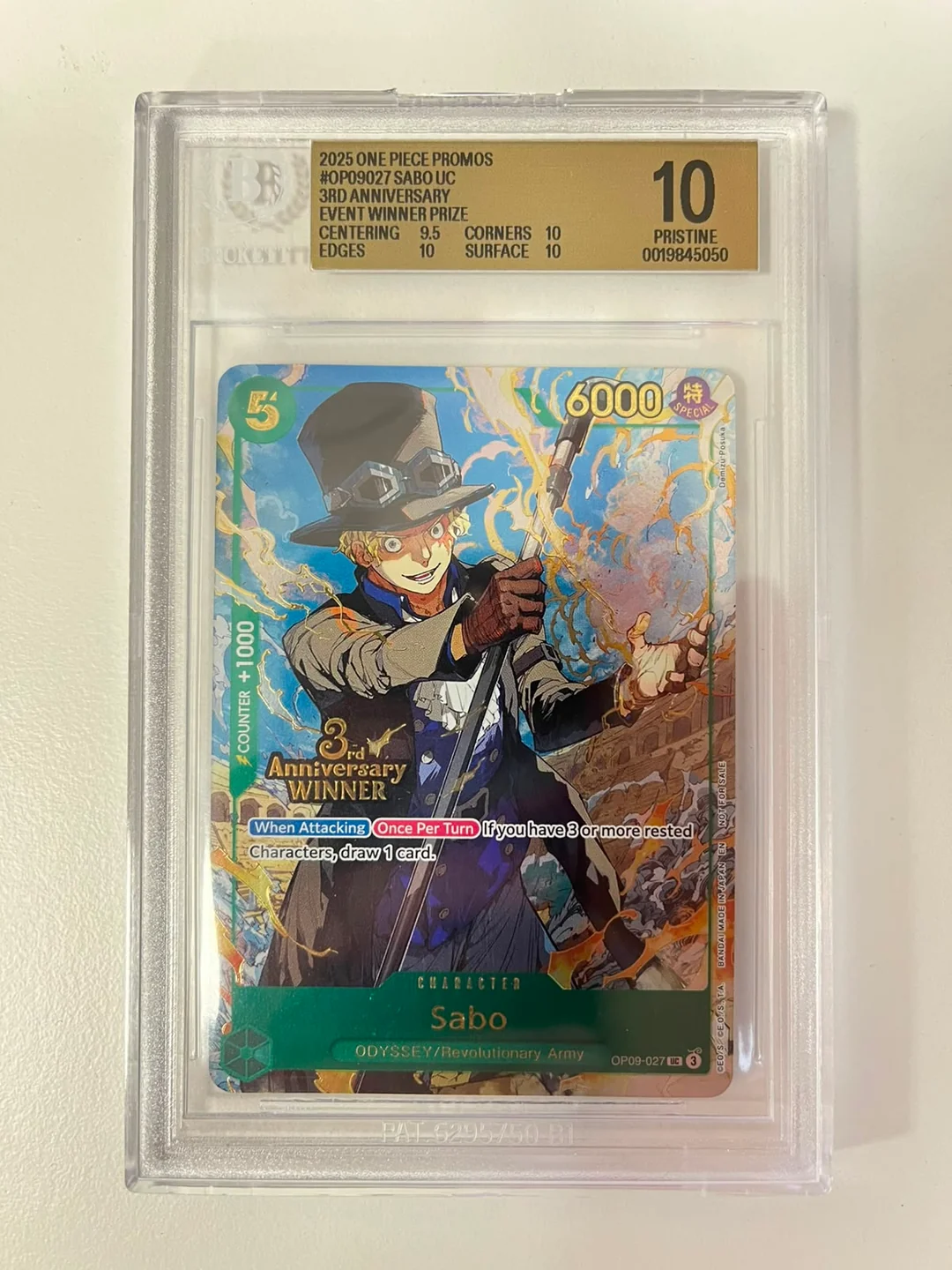 Sabo 3rd Anniversary Event Winner OP09-027 ENG BGS 10