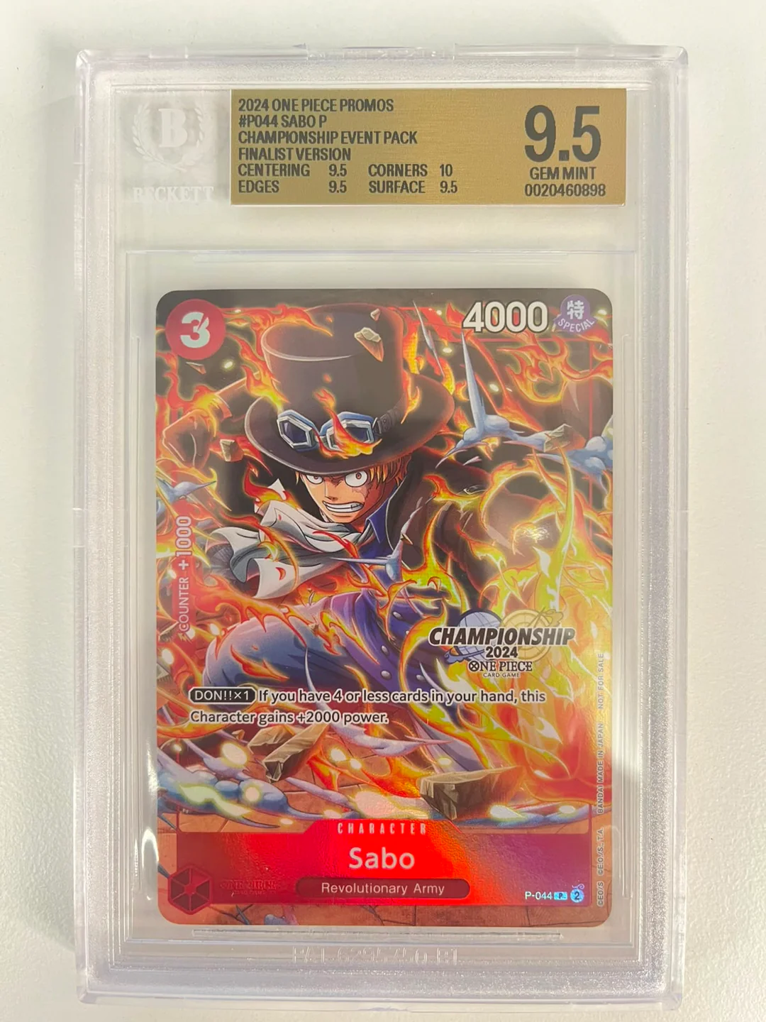 Sabo Textured Championship Event Pack 2024 Finalist Version ENG BGS 9.5