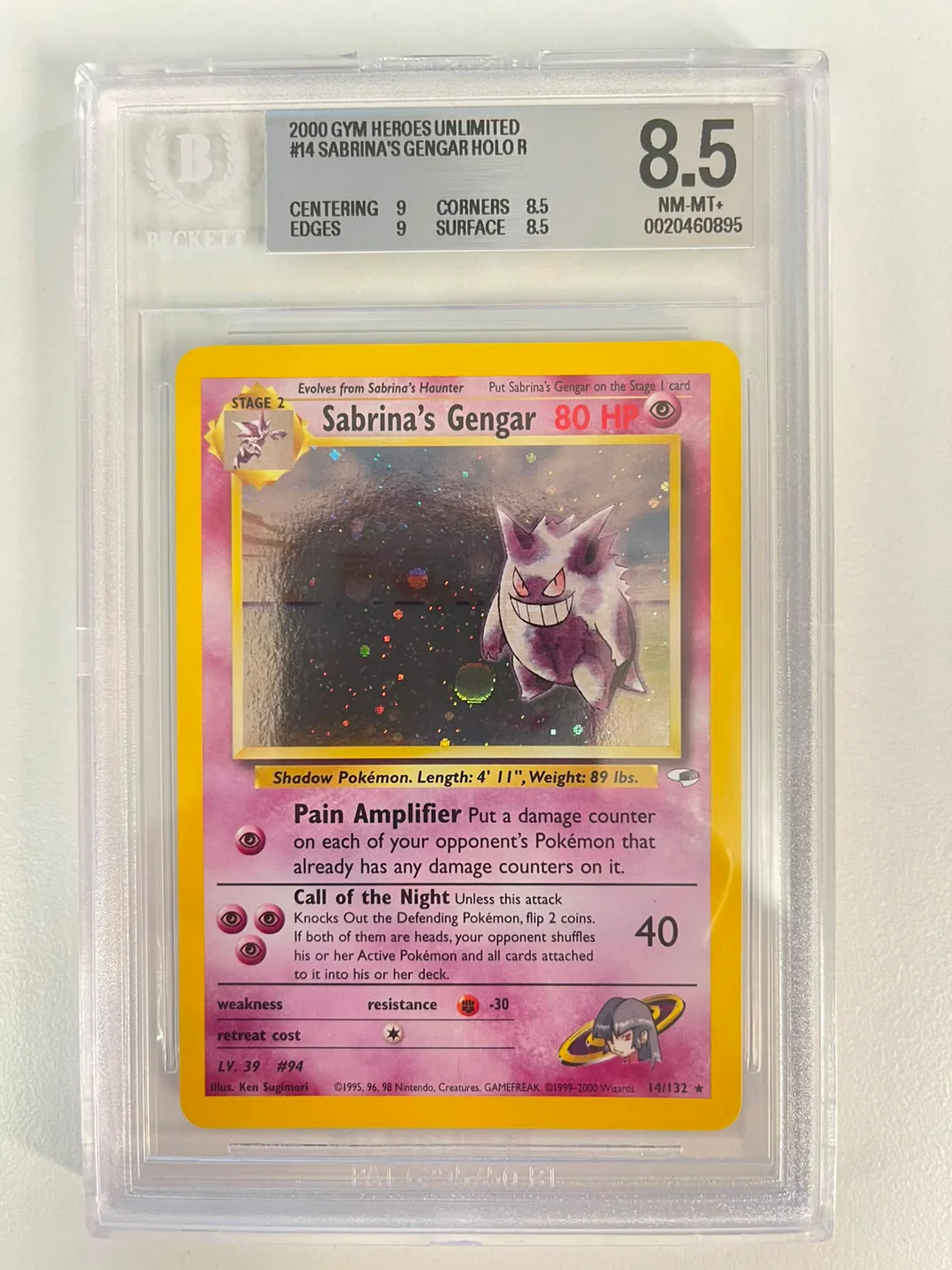 Sabrina's Gengar Gym Heroes Unlimited ENG BGS 8.5