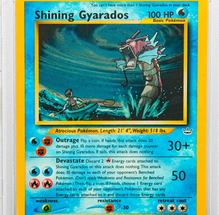 Shining Gyarados Holo #65 ENG PSA 9