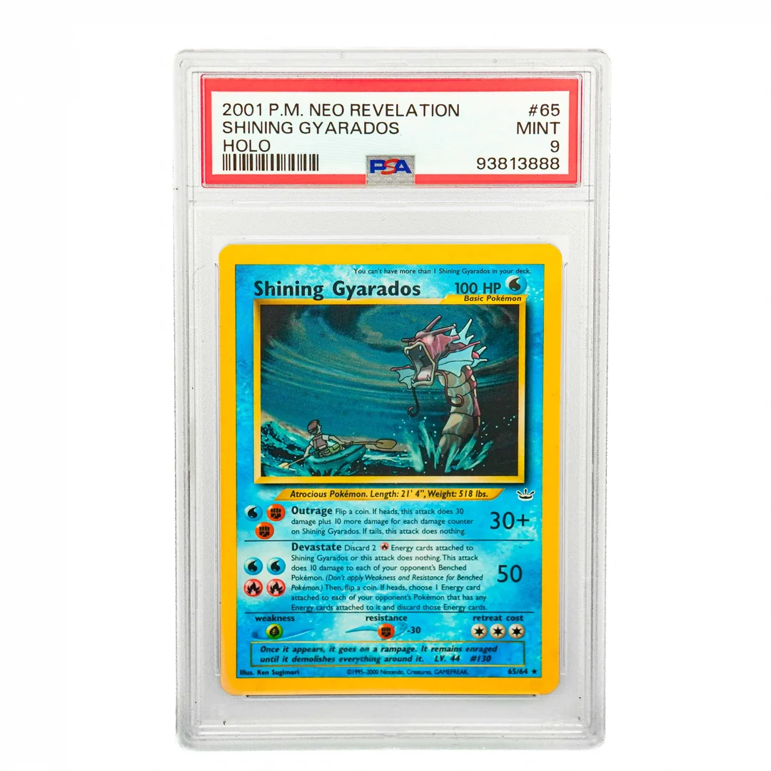 Shining Gyarados Holo #65 ENG PSA 9