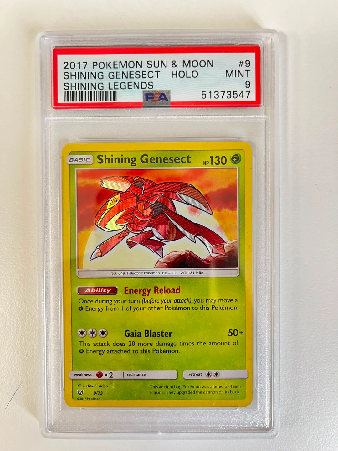 Shining Genesect Shining Legends ENG PSA 10
