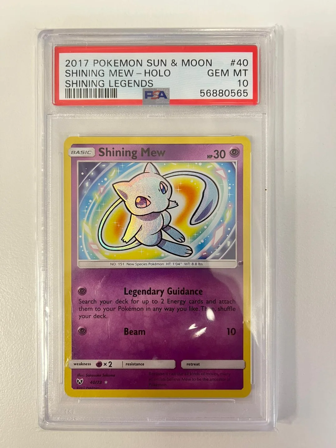 Shining Mew Shining Legends ENG PSA 10