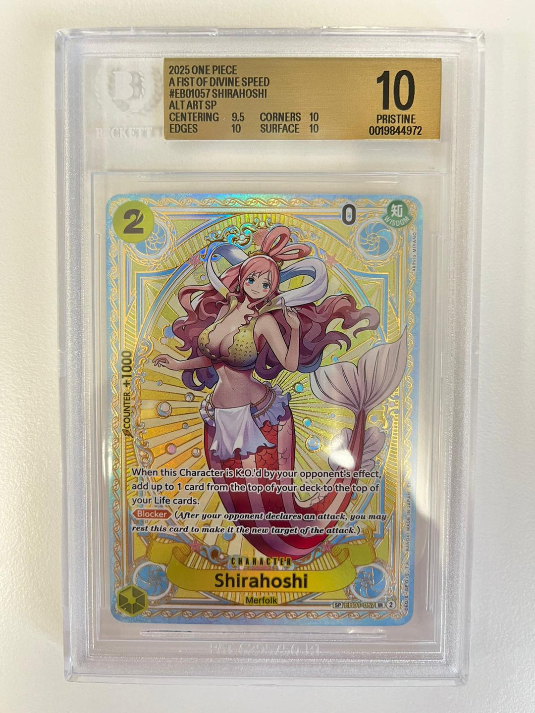 Shirahoshi Mosaic Rare EB01-057 ENG BGS 10