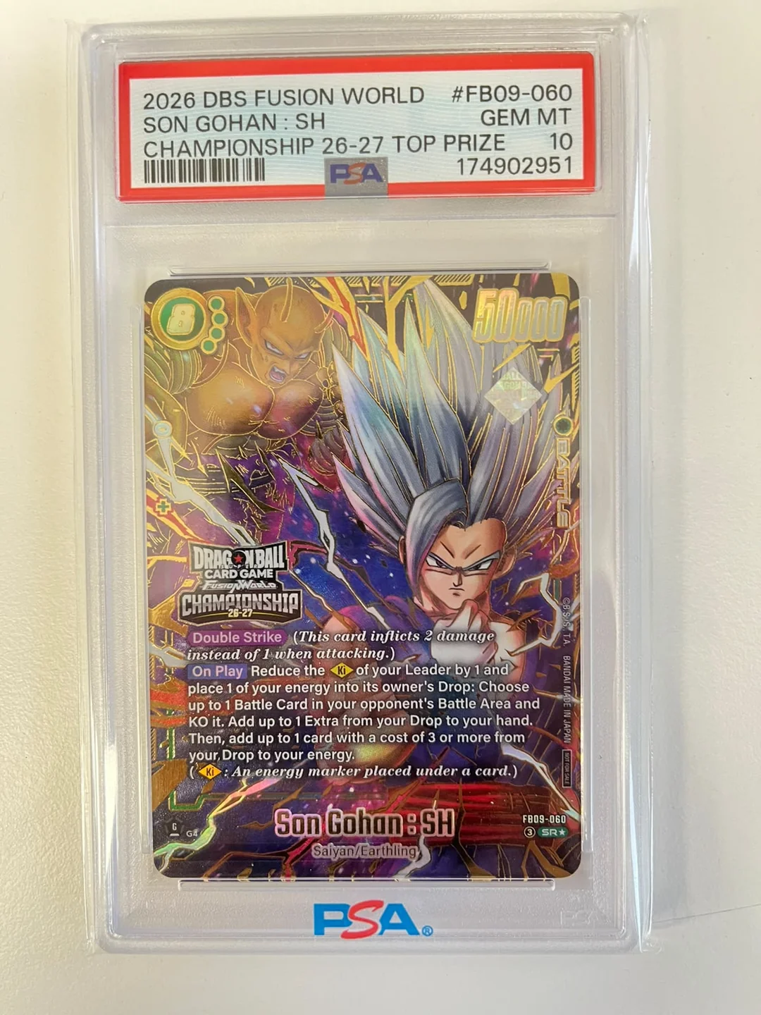 Son Gohan:SH Championship 26-27 Top 8 Prize FB09-060 ENG PSA 10