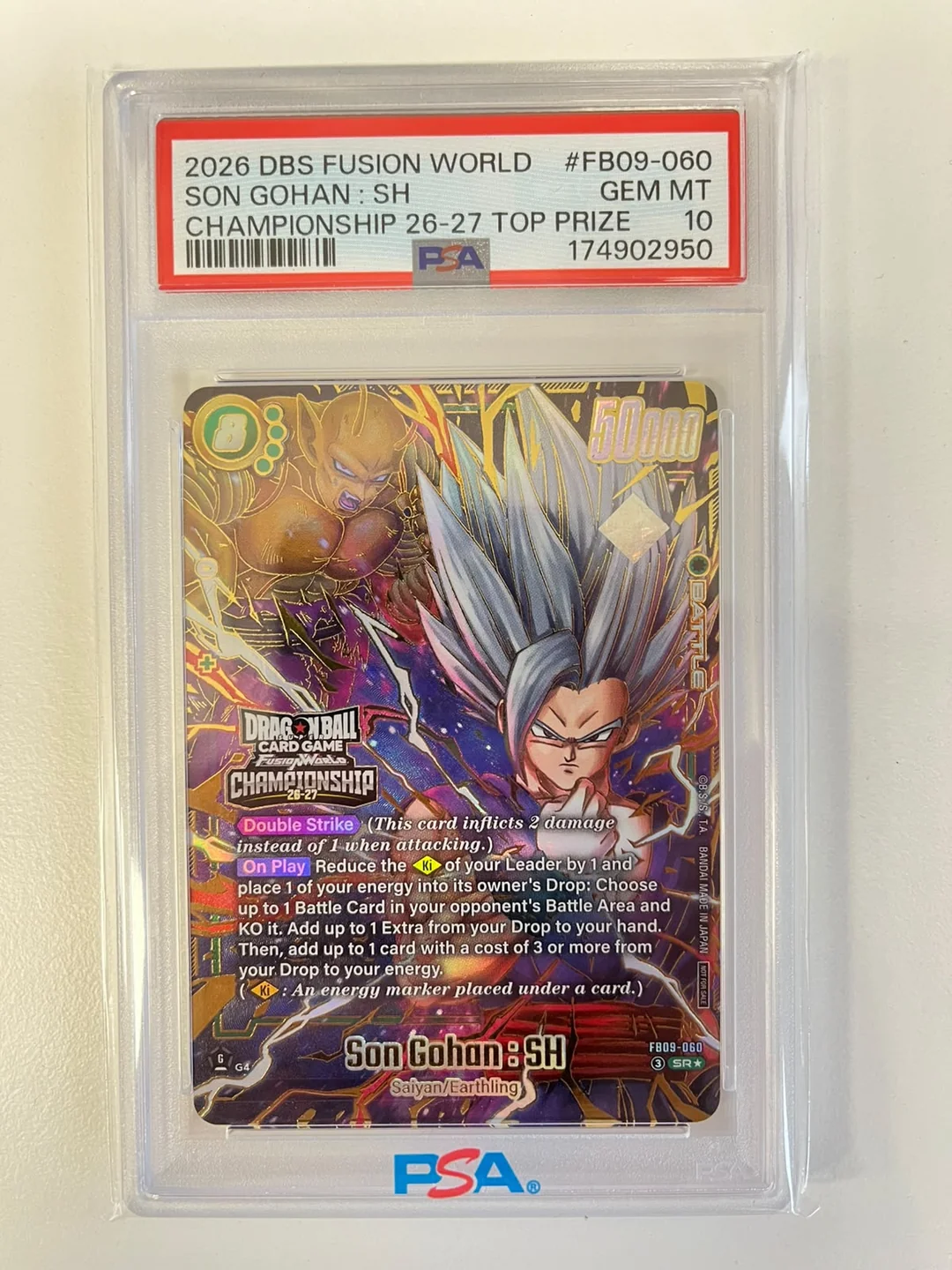 Son Gohan:SH Championship 26-27 Top 8 Prize FB09-060 ENG PSA 10