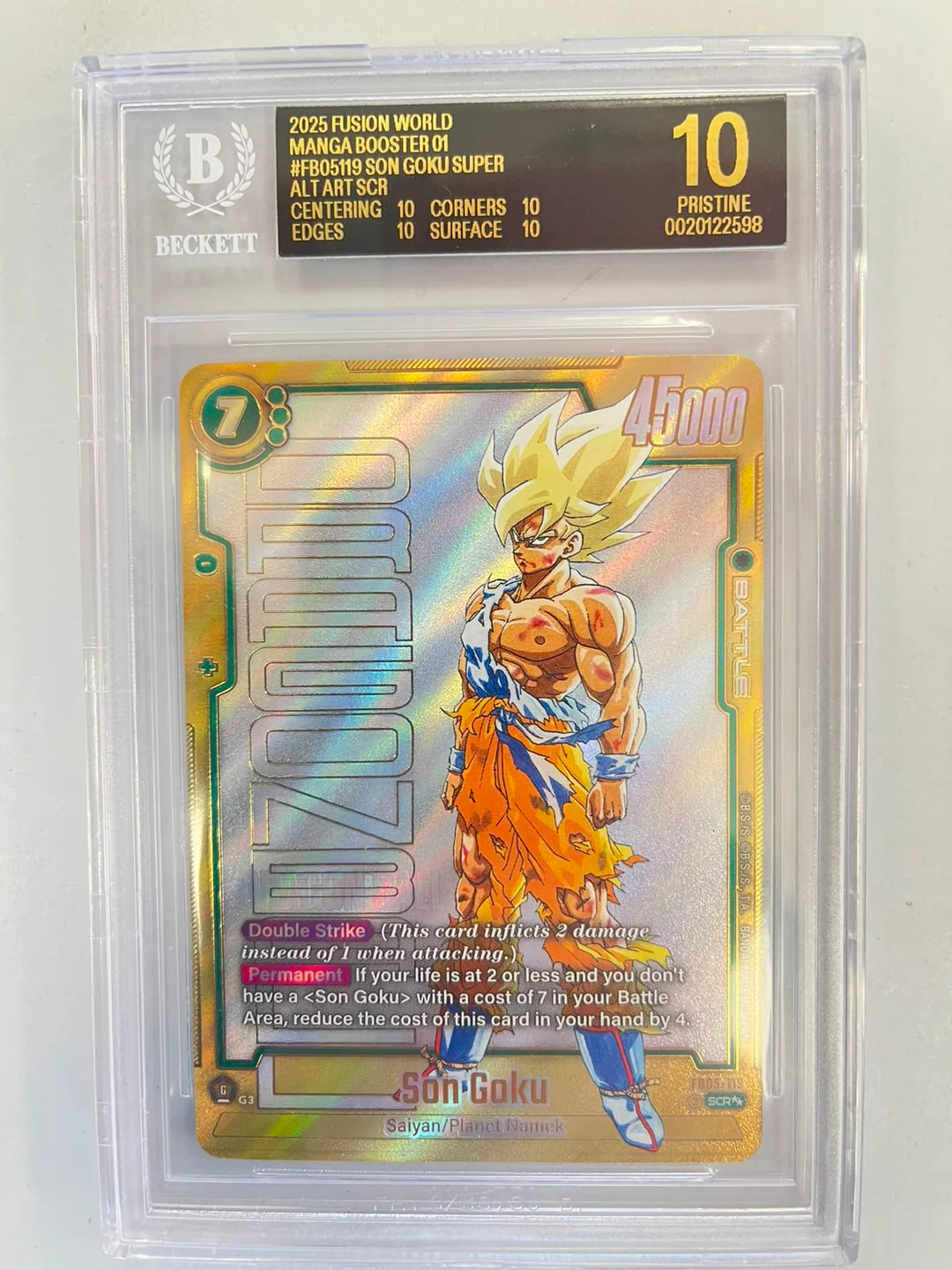 Son Goku SB01/FB05-119 ENG BGS 10 Black Label POP 3