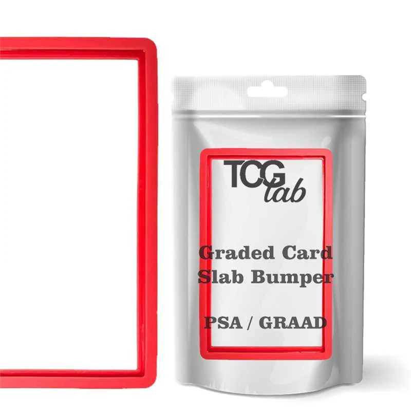 TcgLab Bumper per Graded Cards in Silicone (PSA/GRAAD) - Rosso